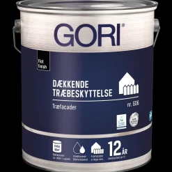 Best GORI 606 dækkende træbeskyttelse RAL 9010 hvid 5 L