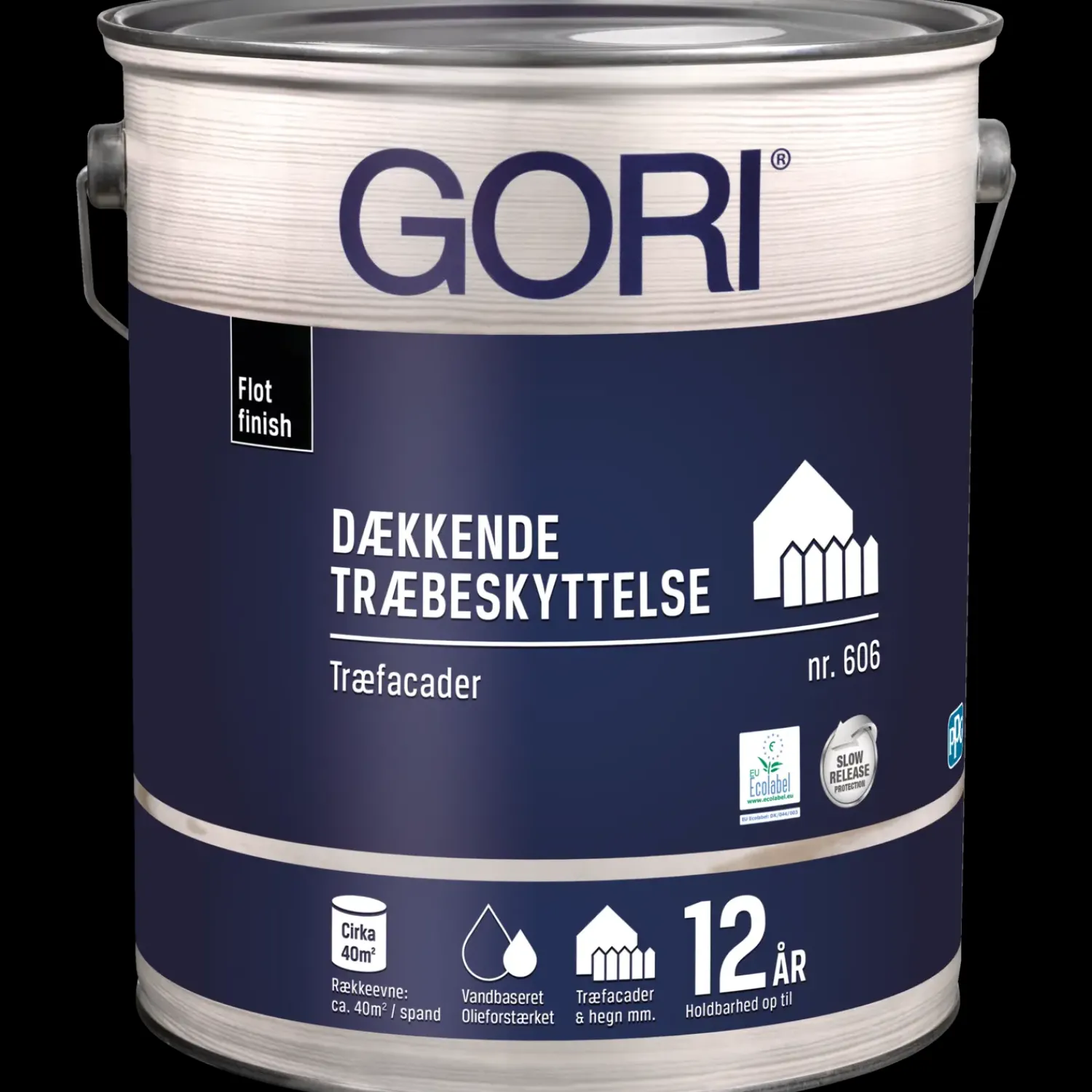 GORI Heldækkende Træbeskyttelse^606 dækkende træbeskyttelse grøn umbra 5 L