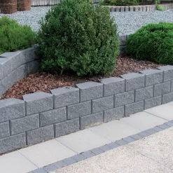 RBR Støttemure^Grå lock-block 15x30x17,5 cm