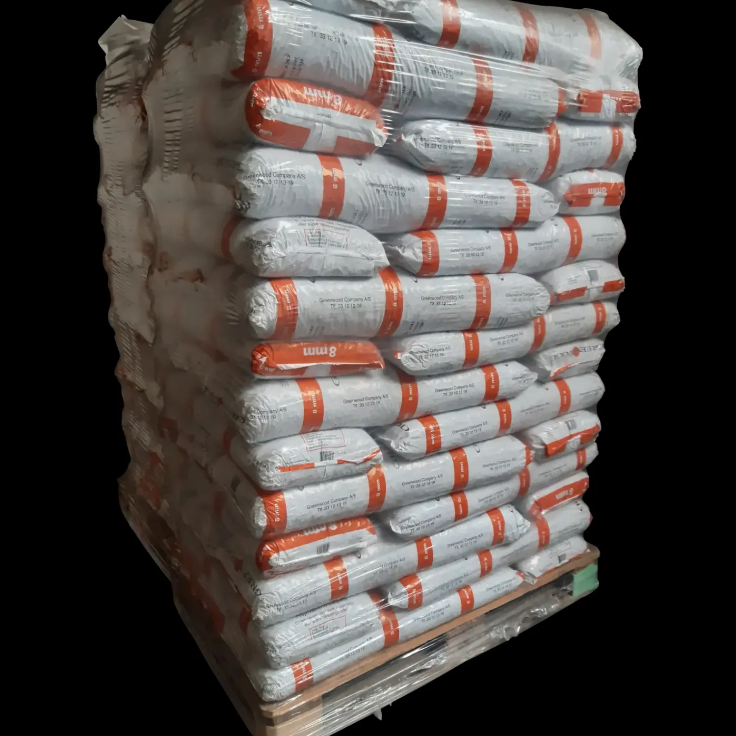 Best Greenwood træpiller 8 mm - palle med 896 kg / 56 poser á 16 kg