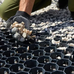 Græsarmering, 47x47x3.6 sort