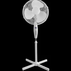 Schou Bord- Og Gulvventilatorer^Gulvventilator m/ fjernbetjening Ø40 - hvid