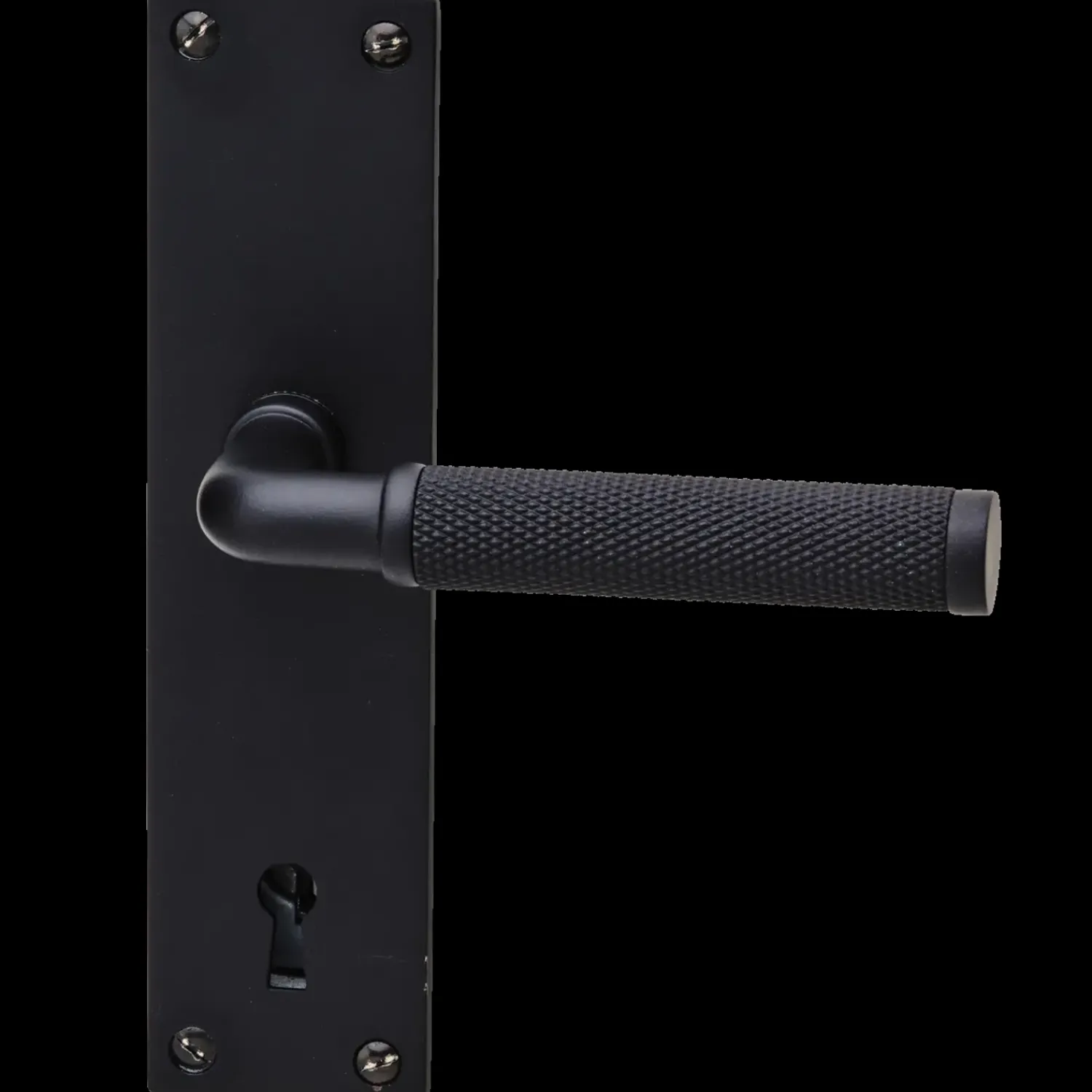 Habo Tilbehør Døre Og Vinduer^dørgreb inkl. langskilt Lexington sort