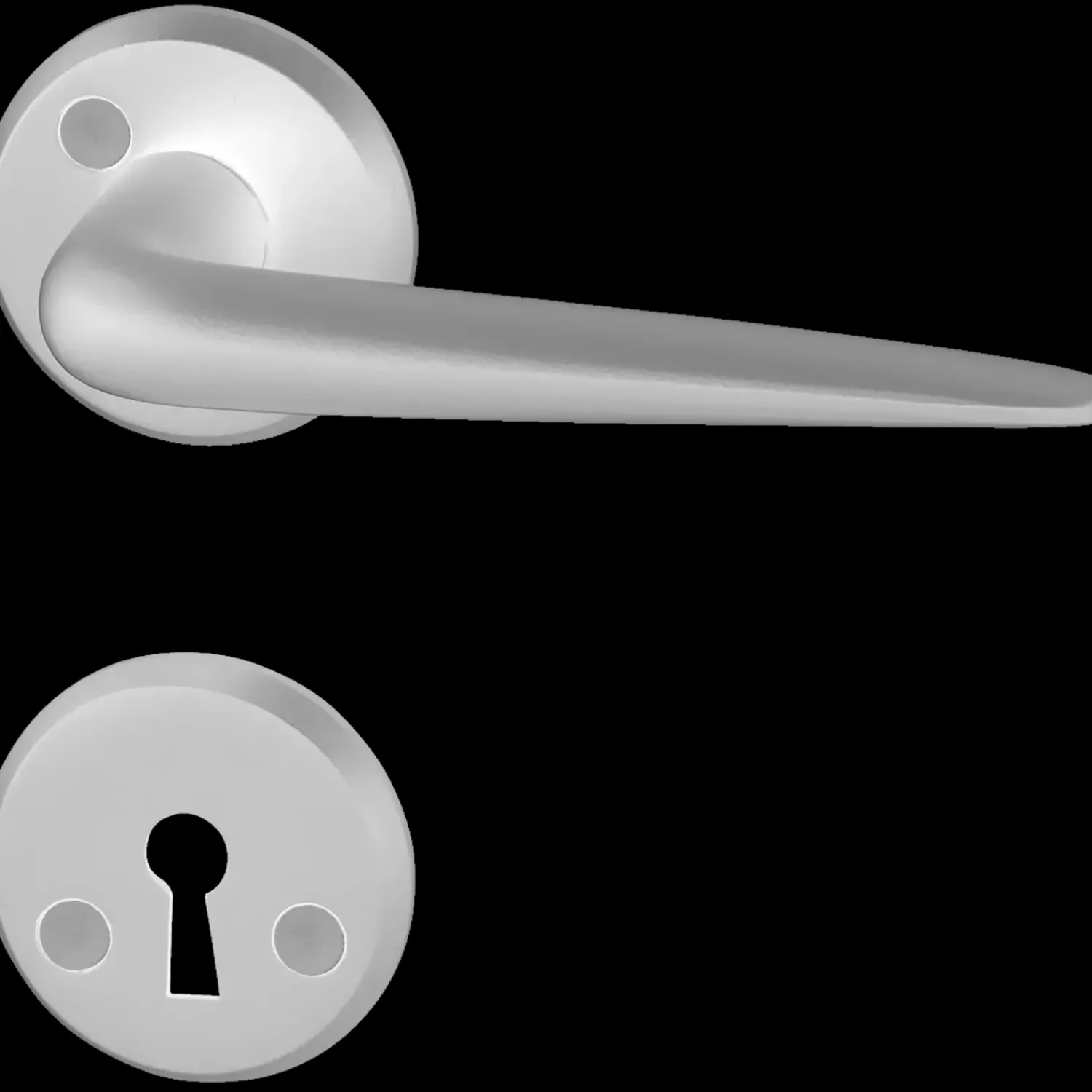 Habo Tilbehør Døre Og Vinduer^dørgreb Porto sort aluminium