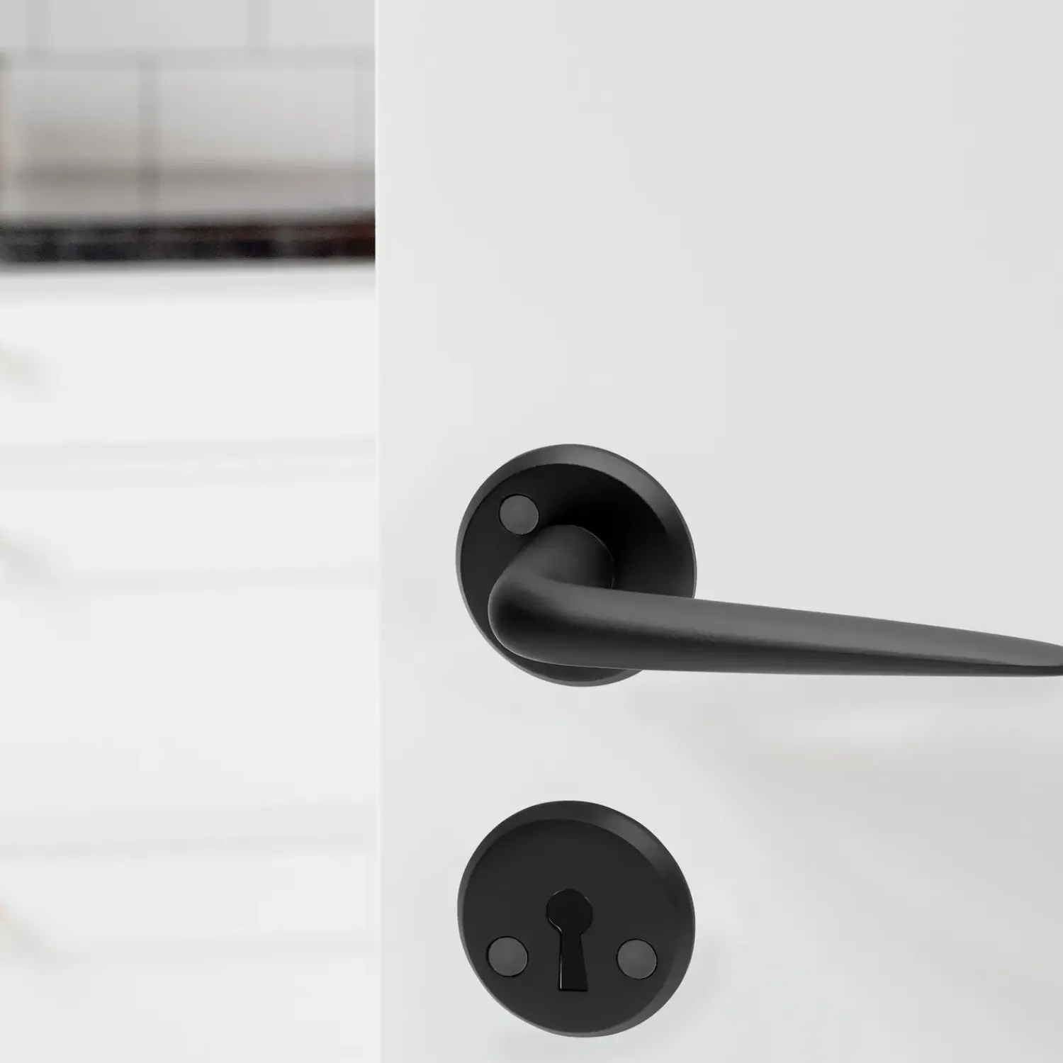 Habo Tilbehør Døre Og Vinduer^dørgreb Porto sort aluminium