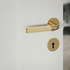 Online Habo Lexington dørgreb m/nøgleskilt messing