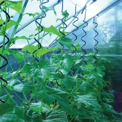 Sale Halls Atrium drivhus grøn med hærdet glas og polycarbonat 9,0 m²