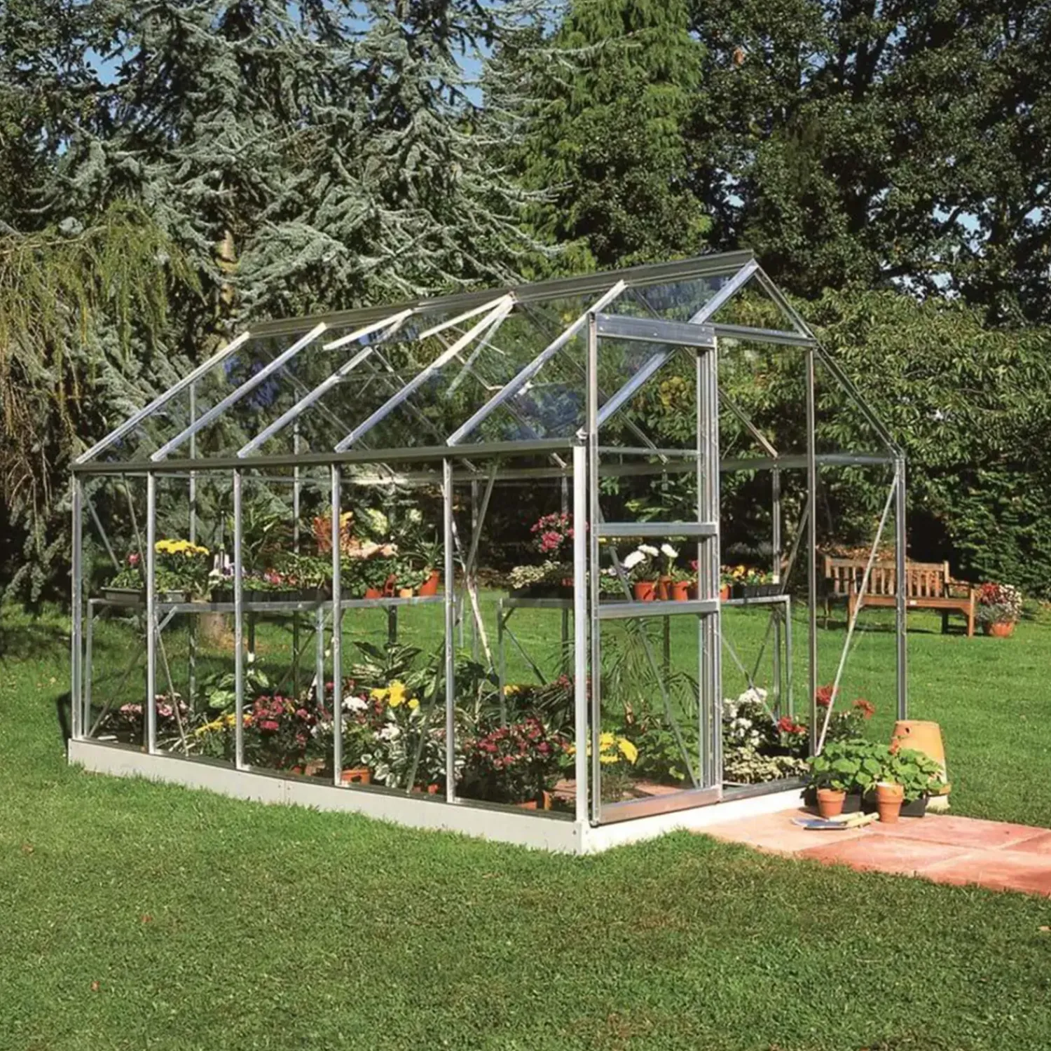 Outlet Halls Popular 106 6,2 m² alu 3 mm hærdet glas