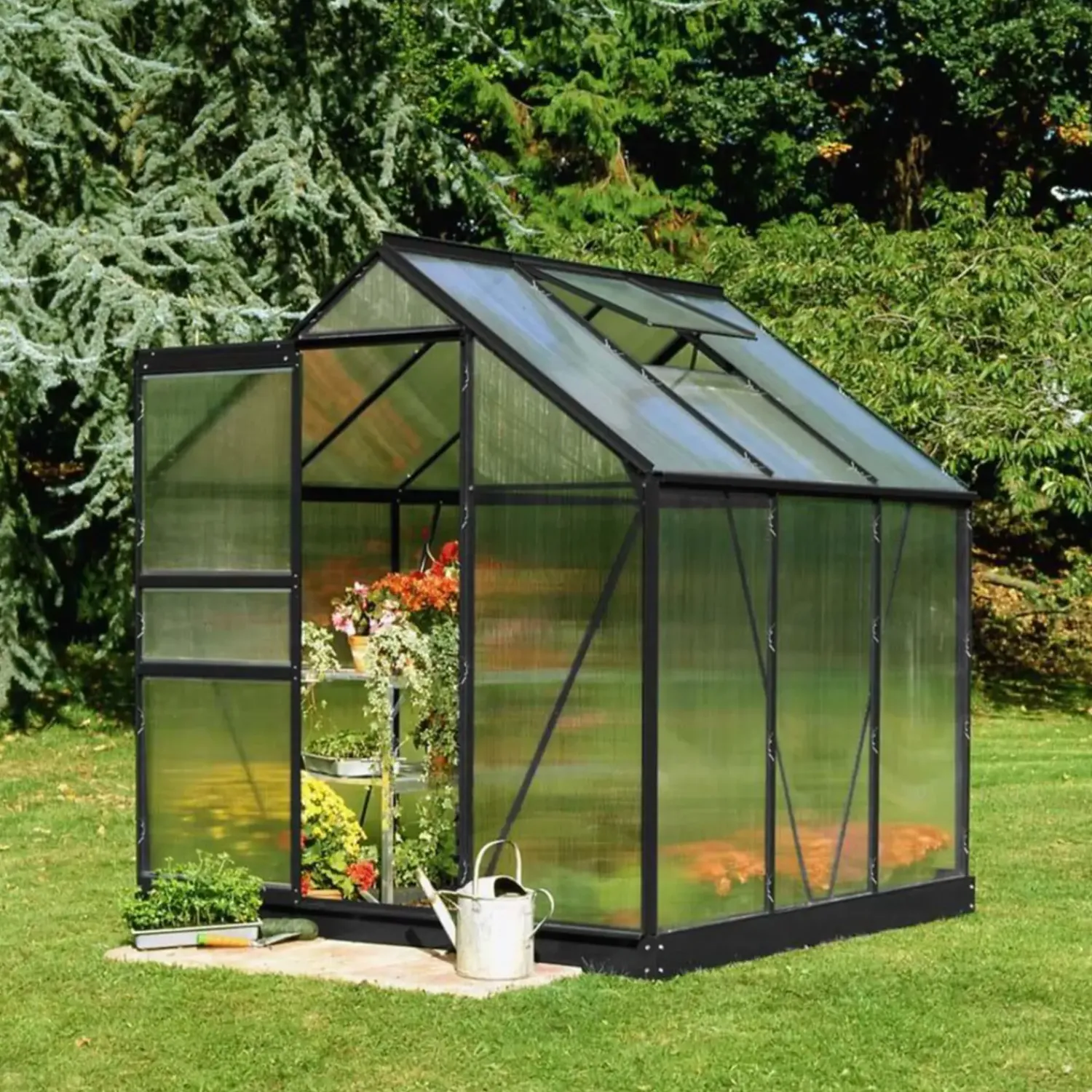 Online Halls Popular 66 3,8 m² sort 4 mm poly