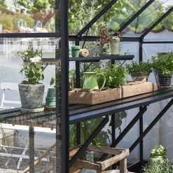 Clearance Halls Qube+ 816 drivhusbord sort