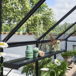 Halls Drivhusindretning^Qube drivhushylde sort