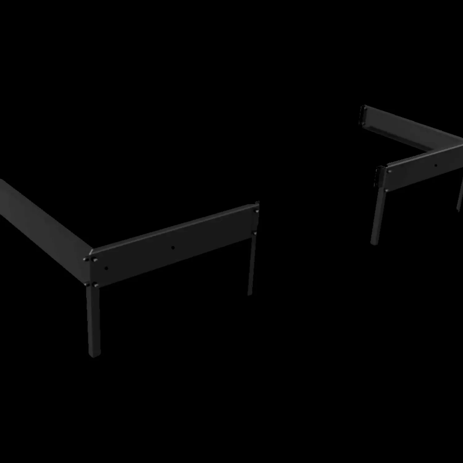 Halls Vægdrivhuse^Qube Lean-To 26 vægdrivhus sort med hærdet glas 1,2 m²