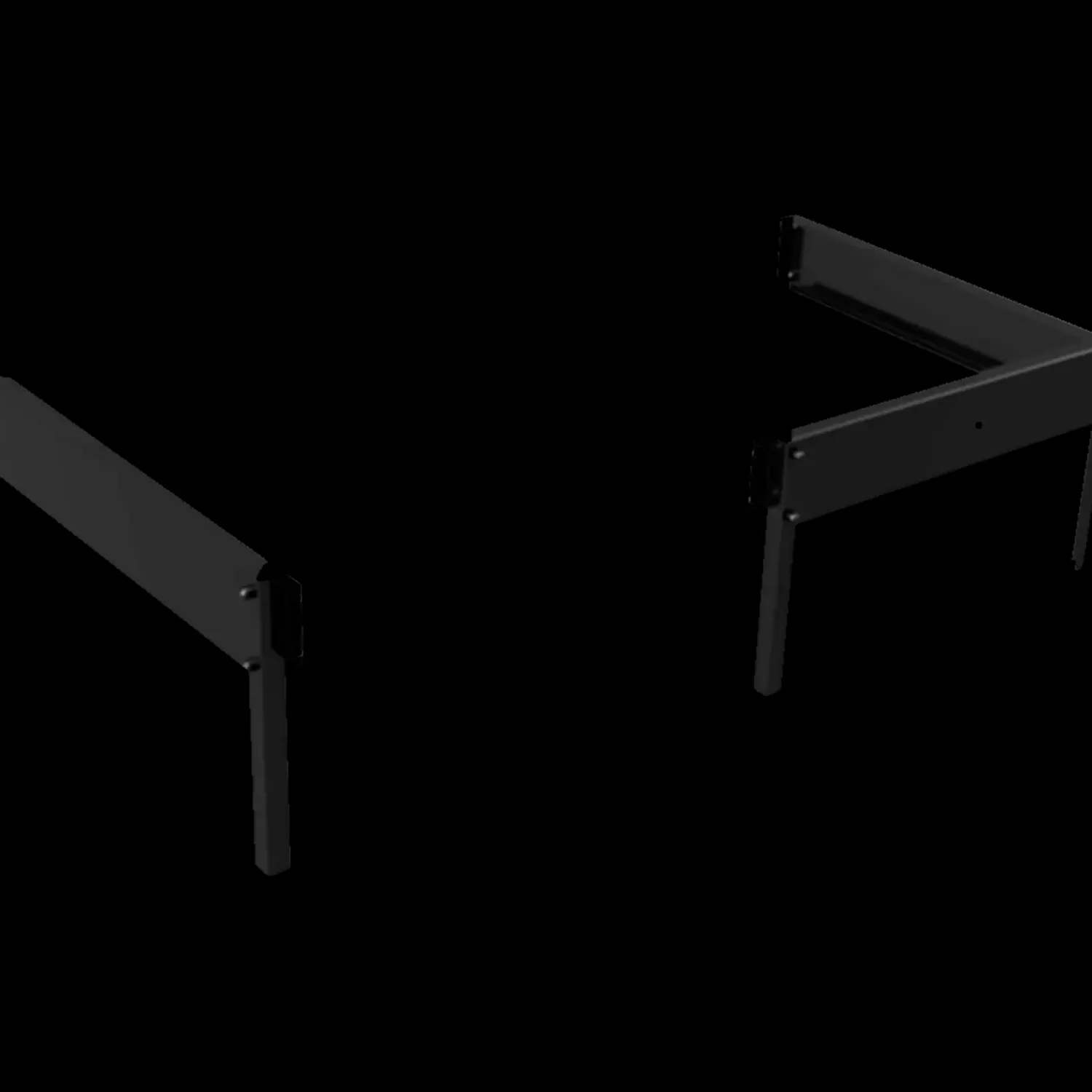 Halls Qube Lean-To 24 vægdrivhus sort med hærdet glas 0,8 m²