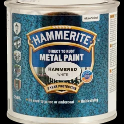 Hammerite Metalmaling^effekt metalmaling hvid 250 ml