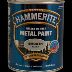 Discount Hammerite glat-effekt metalmaling sølv 250 ml