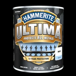 Clearance Hammerite Ultima rustbeskyttelse 12 års RAL 9016 hvid 0,25 L