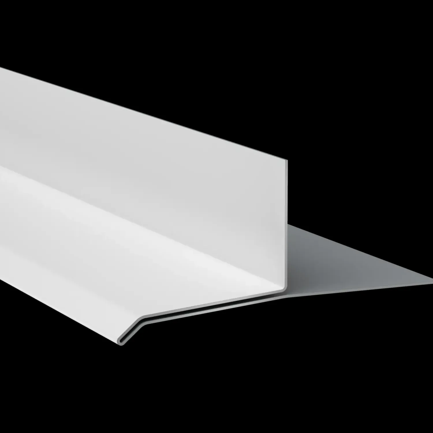 Tilbehør Til Facadebeklædning^Hardie vandret lysningsprofil hvid 0,8x3000 mm