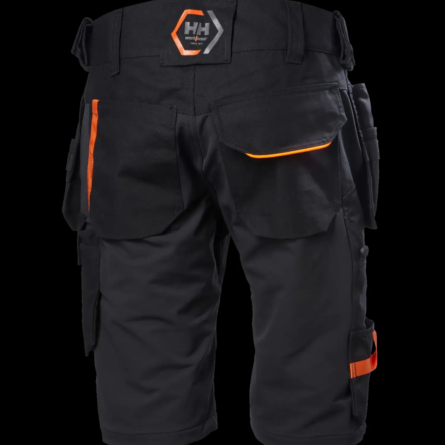 Helly Hansen Arbejdsbukser^Workwear Evolution håndværkershorts med hængelommer sort str. C52