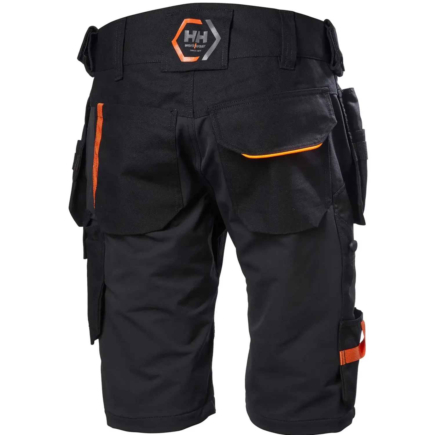 Helly Hansen Arbejdsbukser^Workwear Evolution håndværkershorts med hængelommer sort str. C52