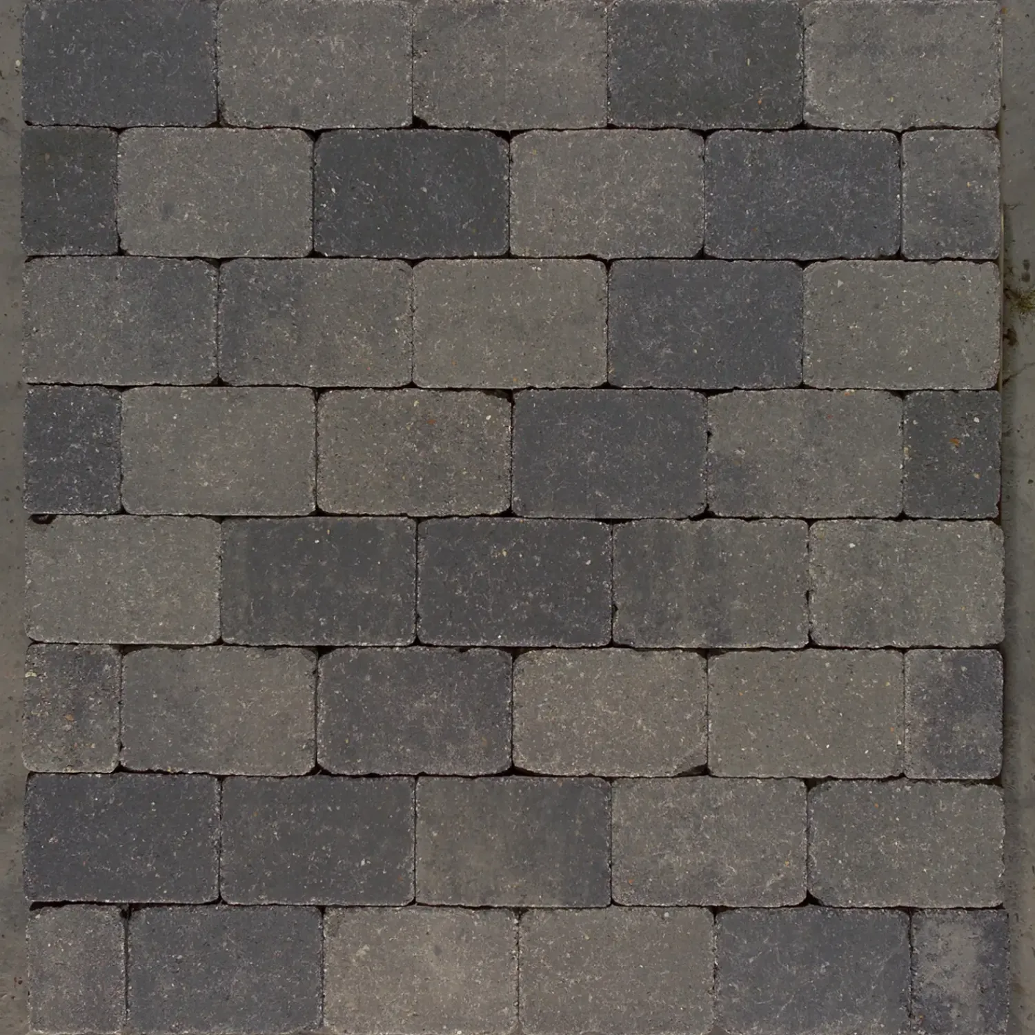 RBR Belægningssten^Herregårdssten med rumlet kant gråmix 14x21x7 cm