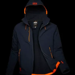 Helly Hansen Jakker Og Veste^HH Workwear Evolution softshell m. hætte navy str. 2XL