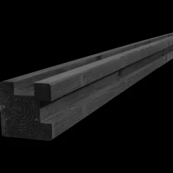 Frøslev træ Stolper Og Hegnspæle^Hjørnestolpe trykimprægneret sortmalet 97x97 mm længde 2,7 m