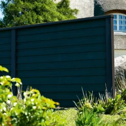 Frøslev træ Stolper Og Hegnspæle^Hjørnestolpe trykimprægneret sortmalet 97x97 mm længde 2,7 m