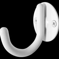 Home It® Special Beslag^Home>it A5 frakkekrog enkelt Ø10 mm hvid