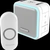 Discount Honeywell trådløs dørklokke med 6 toner, 84 DB med halo hvid