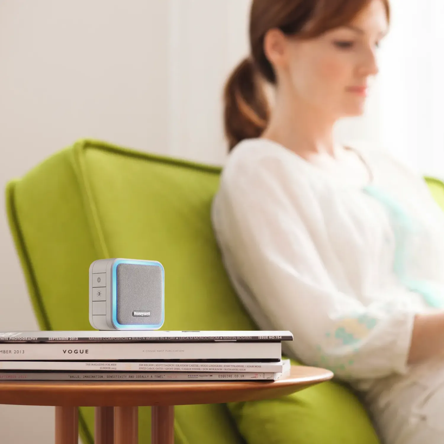 Discount Honeywell trådløs dørklokke med 6 toner, 84 DB med halo hvid