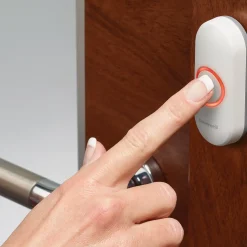 Trådløse Dørklokker^Honeywell trådløs ringetryk hvid