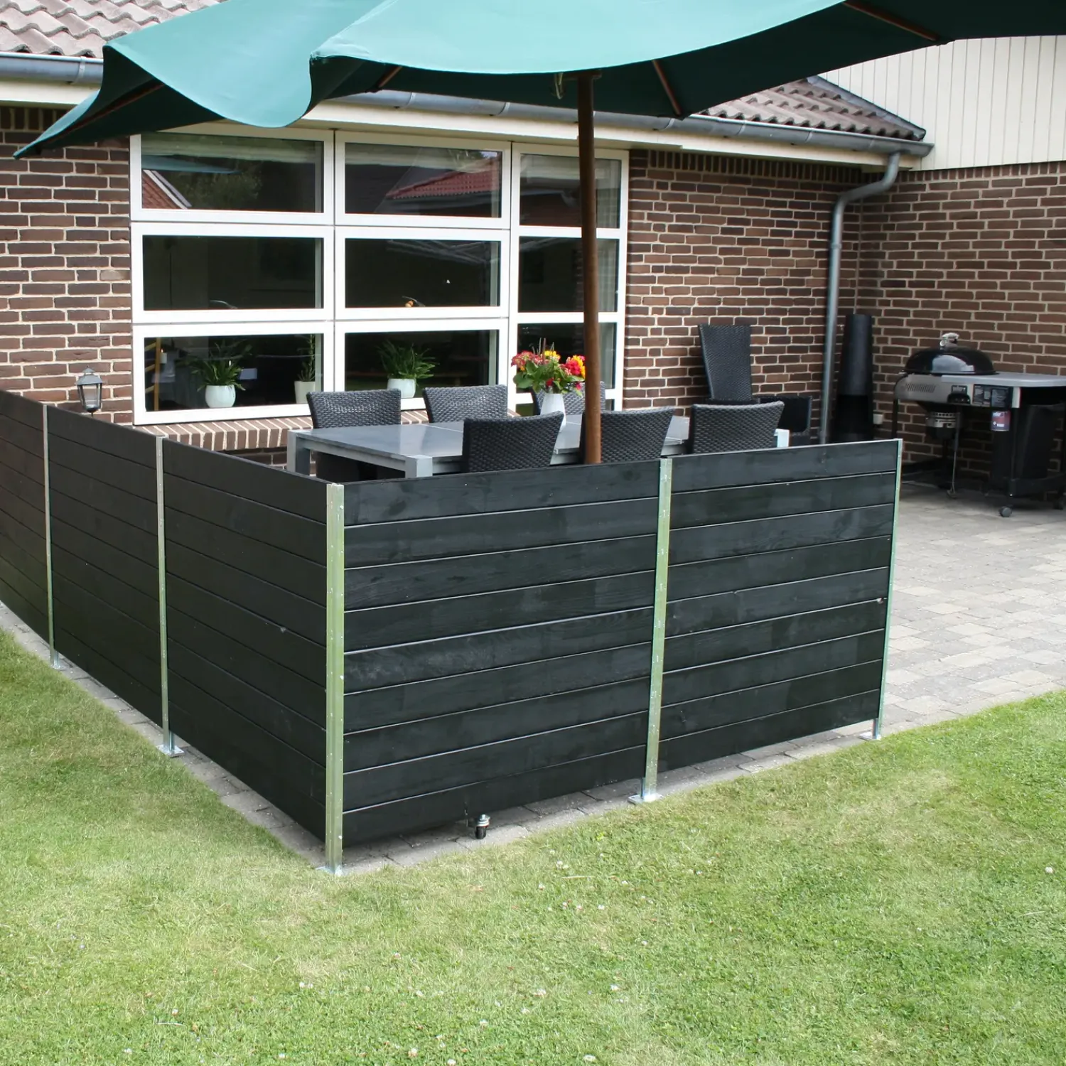 Sale H-stolpe m/fod varmgalvaniseret 23 mm sporbredde