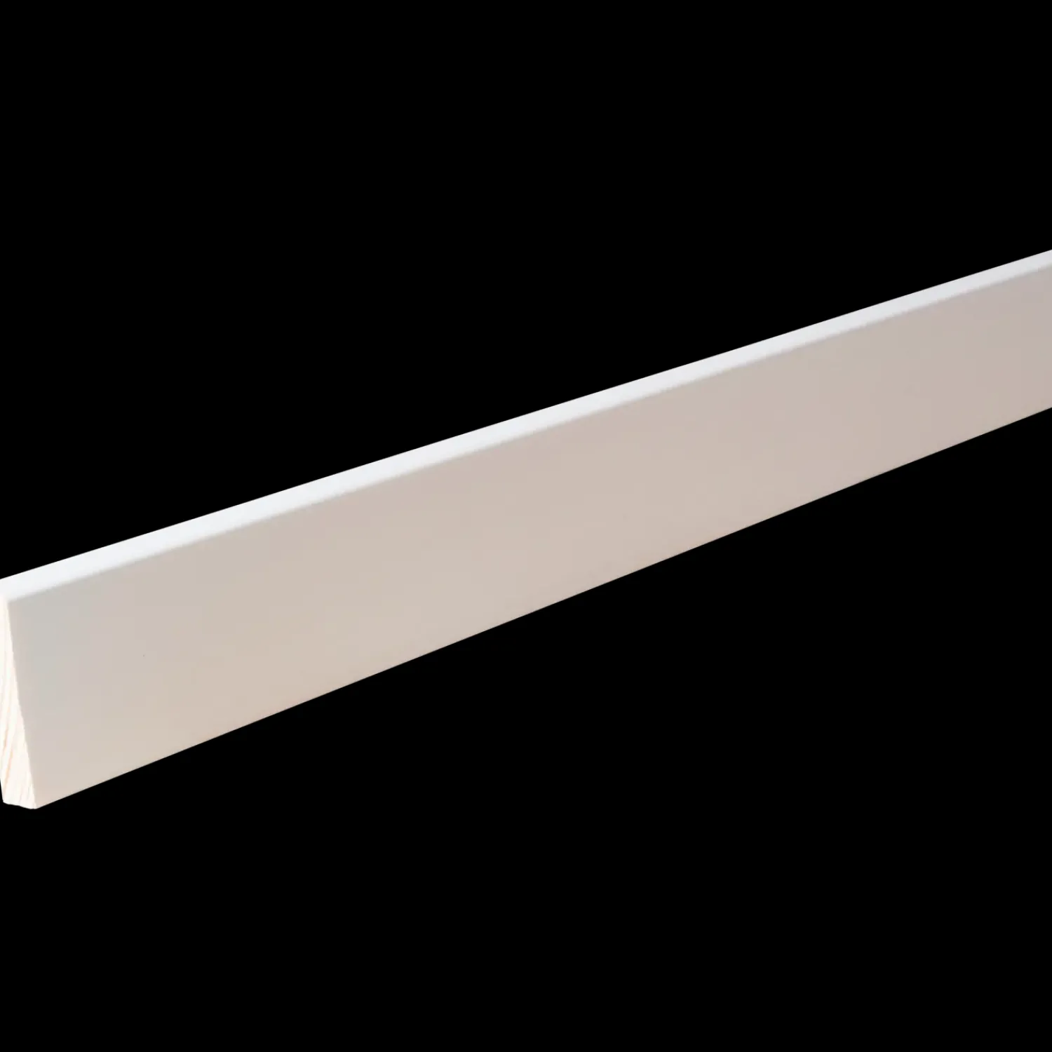 Clearance Hornbæk Trævarefabrik HT 37H fyr forkantliste 1 rund kant hvid 9x27x3000 mm