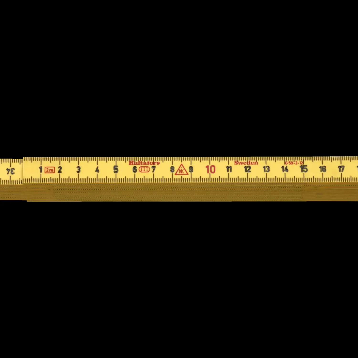 New Hultafors G59-2 meterstok gul 2 meter 12 led