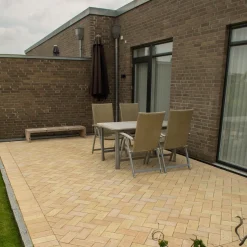 Hot IBF Betonklinke M23, 11,5x23x6,5 cm gul teglmix