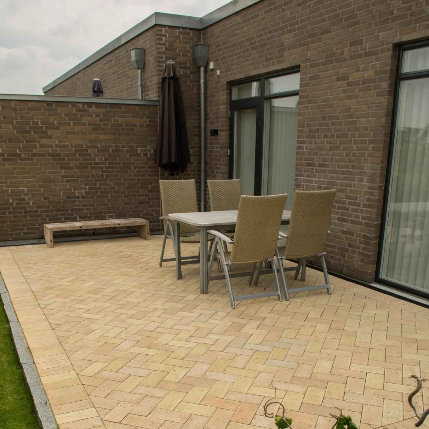 Hot IBF Betonklinke M23, 11,5x23x6,5 cm gul teglmix