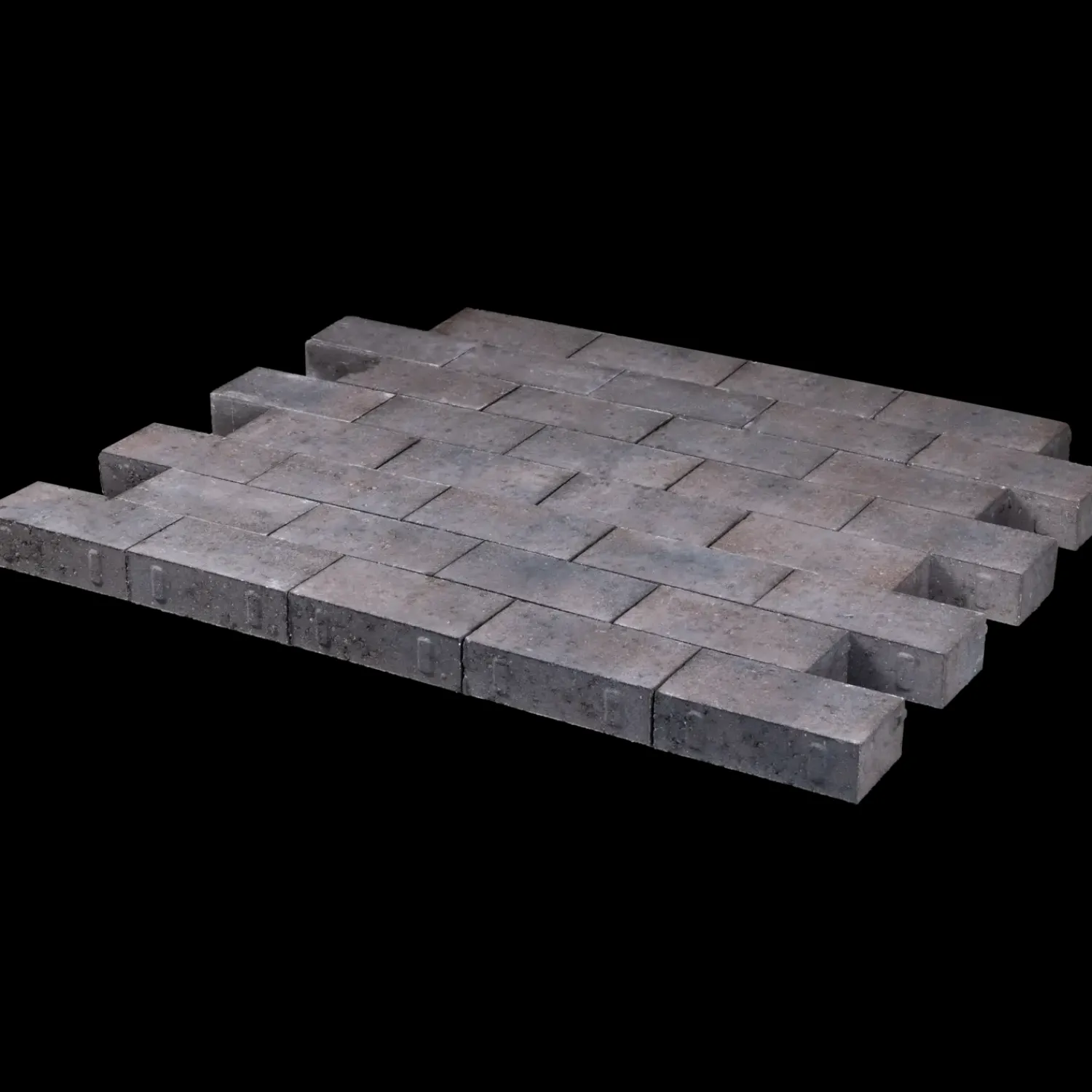 Betonfliser^IBF Betonklinke M23 11,5x23x6,5 cm mokka teglmix normalsten