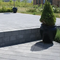 IBF Kantsten^Bondesten kantblok 14x21x14 cm grå