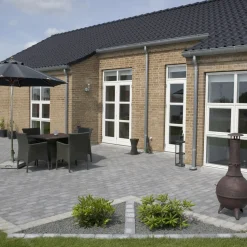 Belægningssten^IBF Holmegaardsten®, Halve, 10x10,5x7 cm, antracit