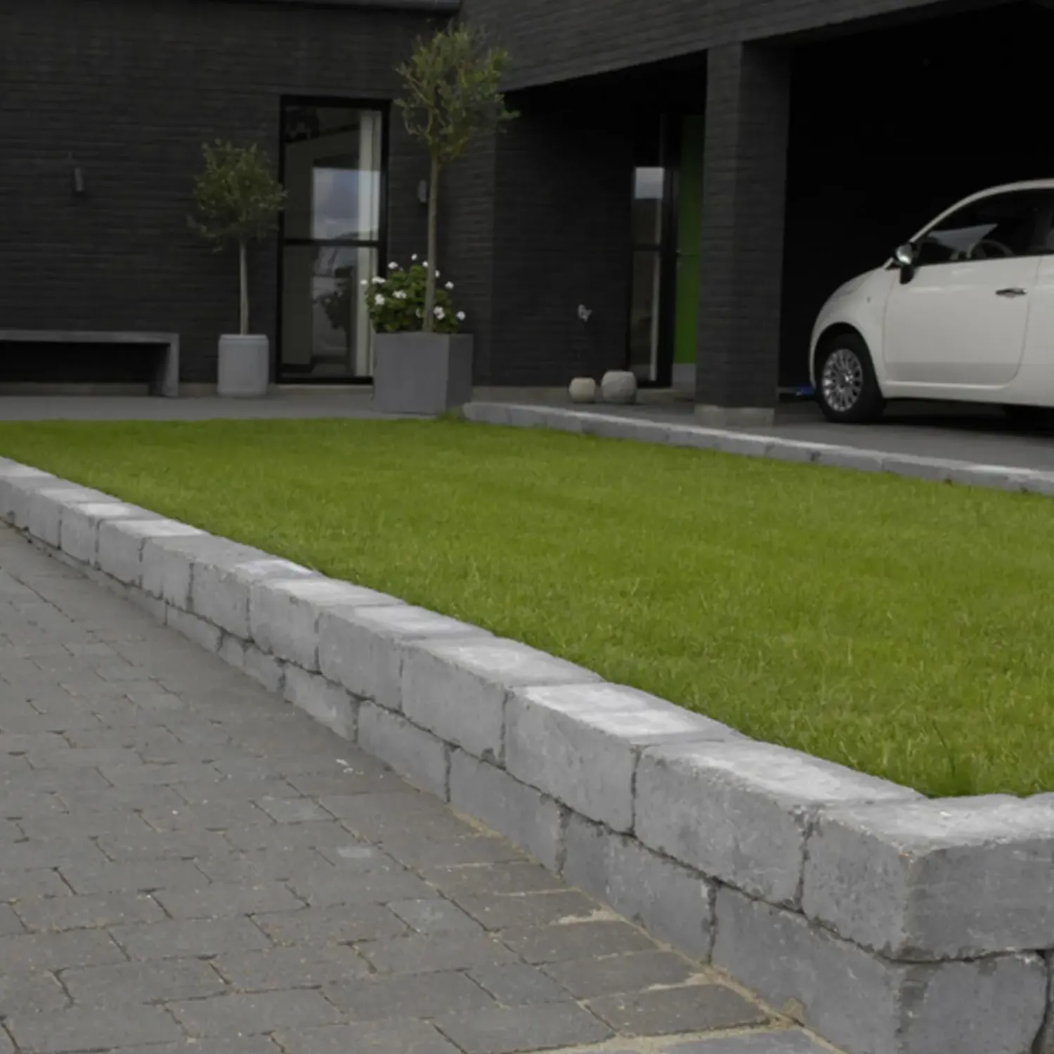 IBF Holmegaardsten®, halve, 14x10,5x5 cm, grå