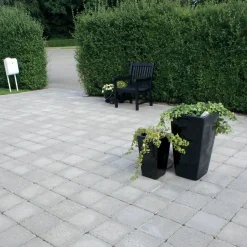 Outlet IBF Holmegaardsten® kvadrat, 28x28x7cm, grå