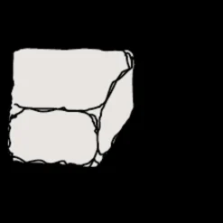 IBF Belægningssten^Holmegaardsten®, lille cirkelsten, 9x14x5,5 cm, grå