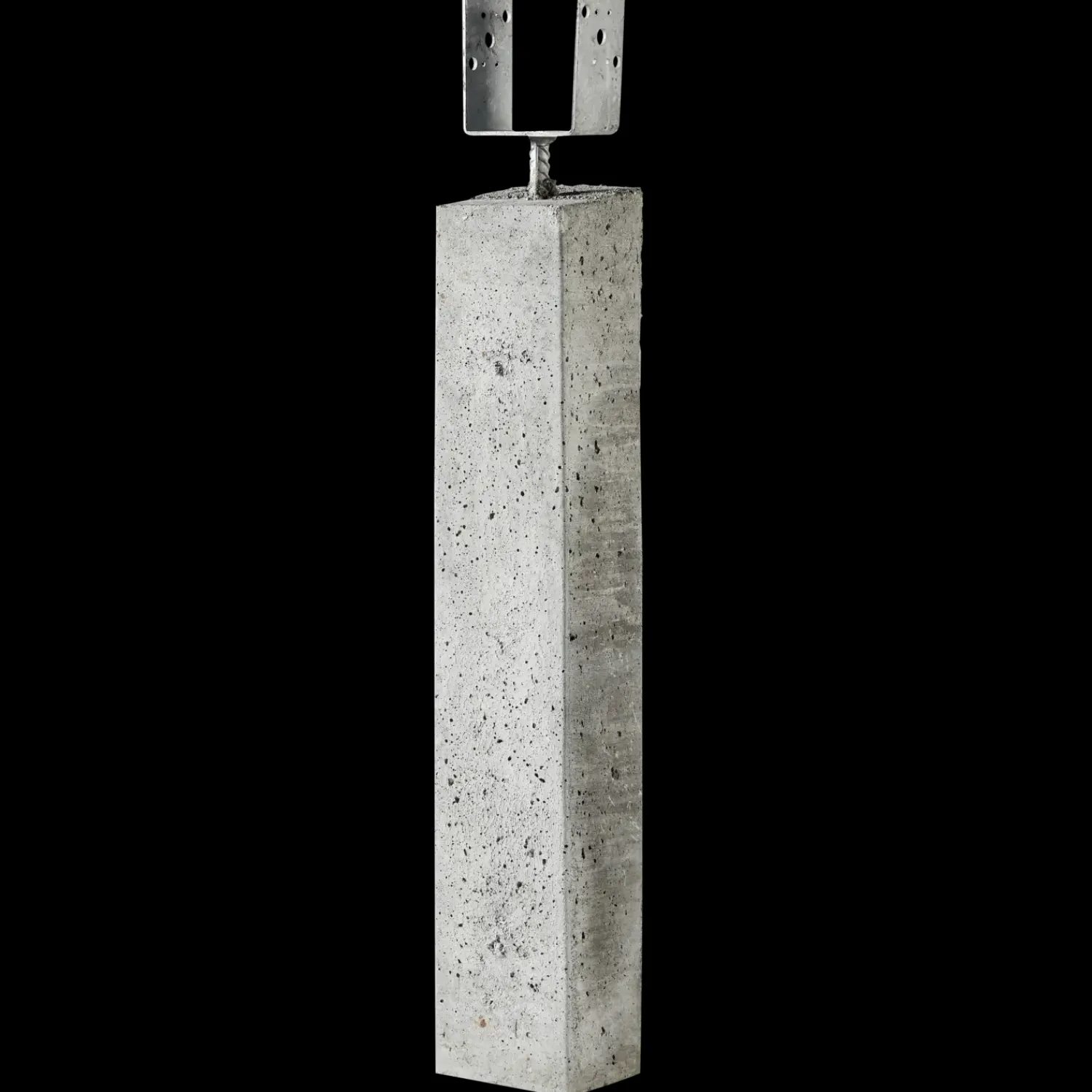 IBF Bygningsbeslag^stolpebæringer 4" gaffel 12x15x80 cm grå