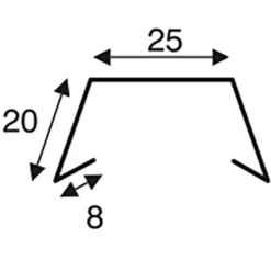 Icopal Aluprofiler^alu-sternkapsel 25 mm