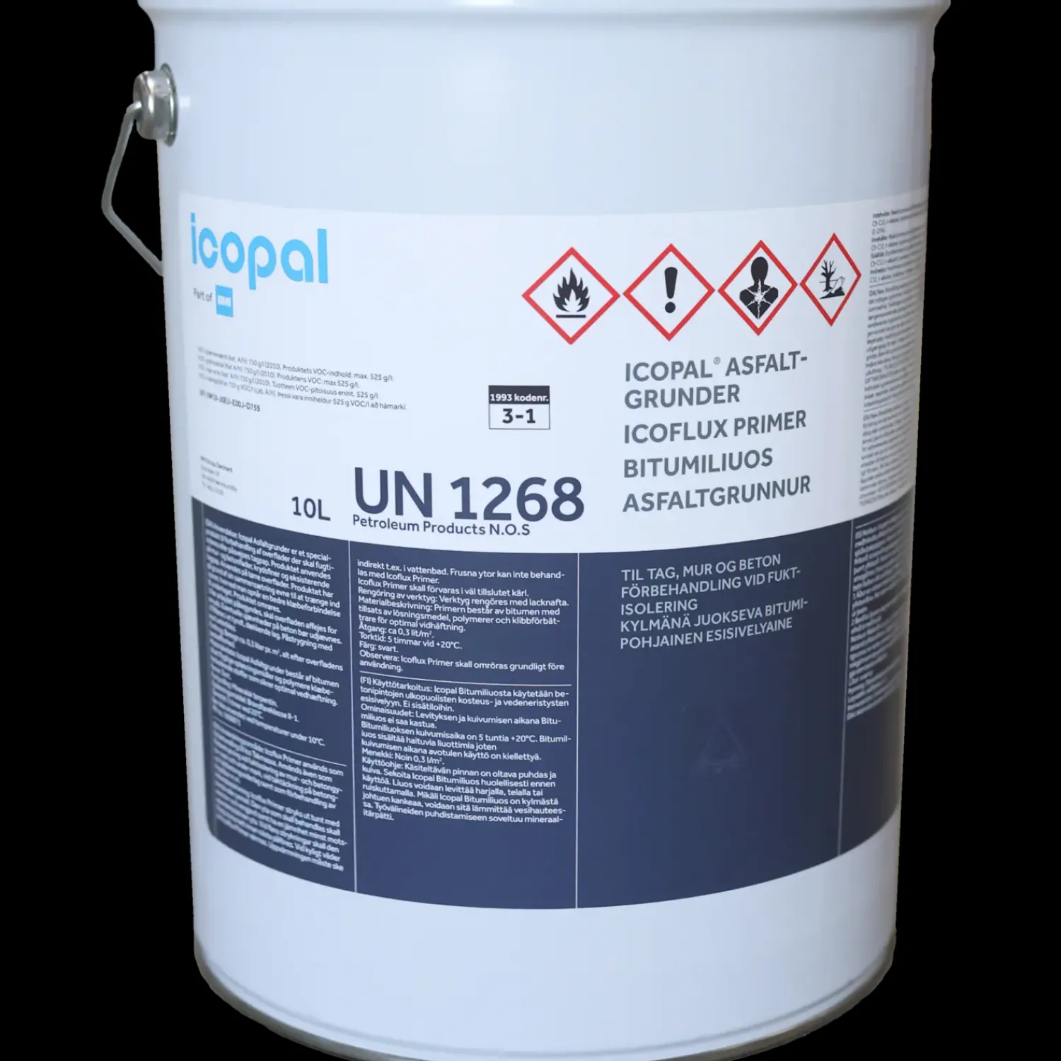 Icopal Tilbehør Til Tage Og Tagrender^asfaltgrunder 10 L