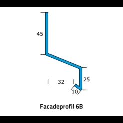 New Icopal 6B alu-facadeprofil 1 m