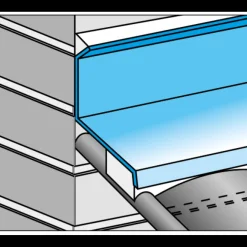 Icopal Tilbehør Til Tage Og Tagrender^facadeinddækningsprofil 2C 1m