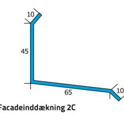 New Icopal facadeinddækningsprofil 2C 1m