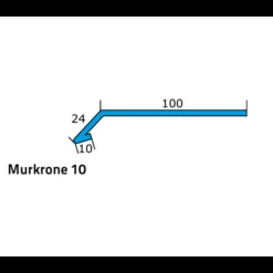 Icopal Aluprofiler^murkrone 10 100-24 mm