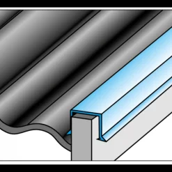 Icopal Aluprofiler|Tilbehør Til Tage Og Tagrender^sternkapsel 4D 1m
